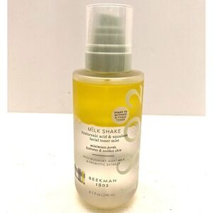 Beekman 1802 "Milk Shake" Hyaluronic Squalane Facial Toner Mist 8.1oz Full Size